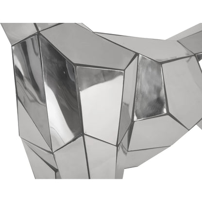Crazy Cut Dog by Phillips Collection in silver. Made from metal in a modern style.