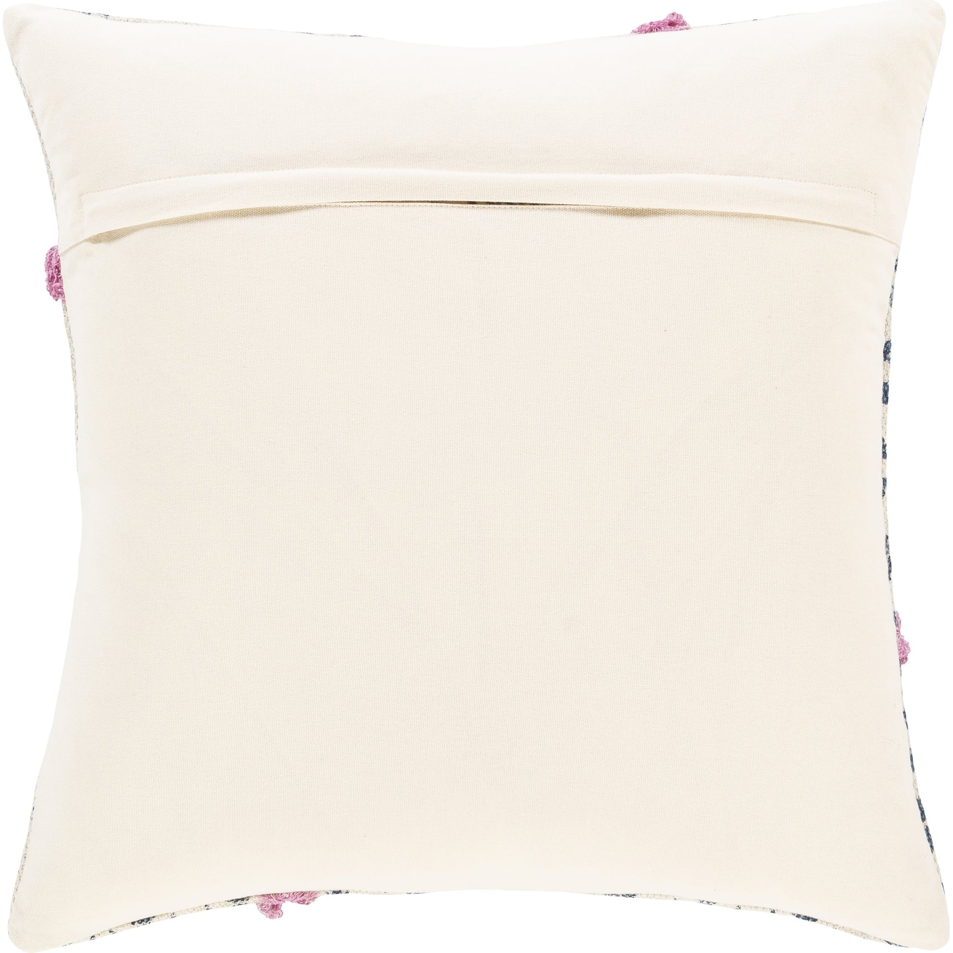 Phoebe Pillow - 37074 by Surya in purple, beige, dark blue, teal. Made from 100% cotton in a rustic style.