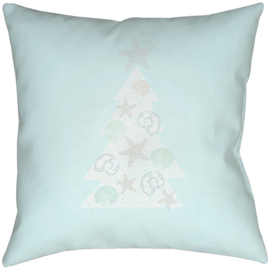 Coastal Holiday Pillow - 17039 by Livabliss. Made from front: 100% polyester, back: 100% polyester, fill: 100% polyester, polyfill in a traditional style.