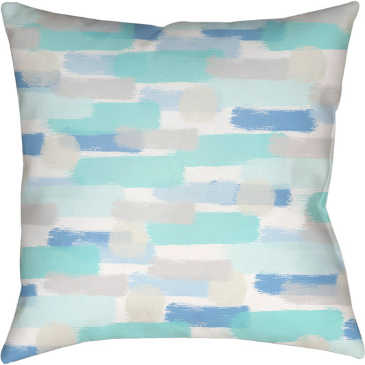 Seaside Splendor Pillow - 23888 by Livabliss. Made from front: 100% polyester, back: 100% polyester, fill: 100% polyester, polyfill in a coastal style.