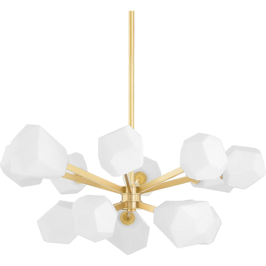Tring 13 Light Chandelier by Hudson Valley. Made from steel in a modern style.