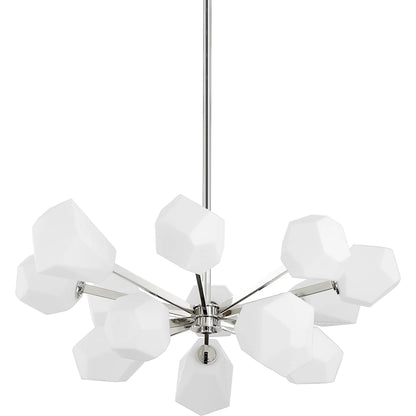 Tring 13 Light Chandelier by Hudson Valley. Made from steel in a modern style.