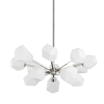 Tring 13 Light Chandelier by Hudson Valley. Made from steel in a modern style.