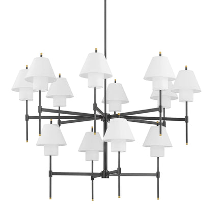 Clinton Wall Sconce by Hudson Valley. Made from brass in a modern style.