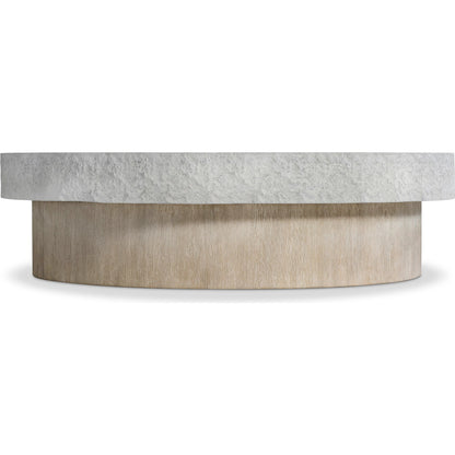 Pincio Cocktail Table by Bernhardt in grey. Made from wood, faux stone, resin in a transitional style.