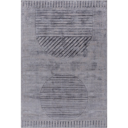 Pier Rug - 484691 by Surya in slate gray, charcoal, ash. Made from viscose in a unique style.