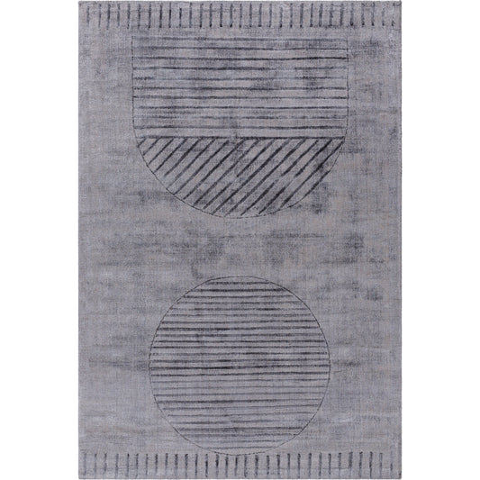 Pier Rug - 484691 by Surya in grey, silver. Made from viscose in a unique style.