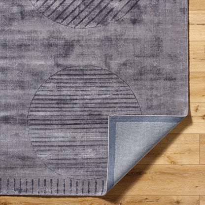 Pier Rug - 484691 by Surya in slate gray, charcoal, ash. Made from viscose in a unique style.