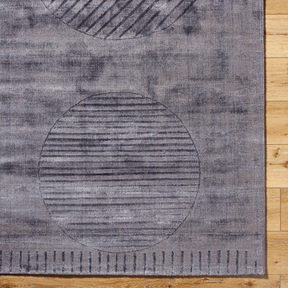 Pier Rug - 484691 by Surya in slate gray, charcoal, ash. Made from viscose in a unique style.