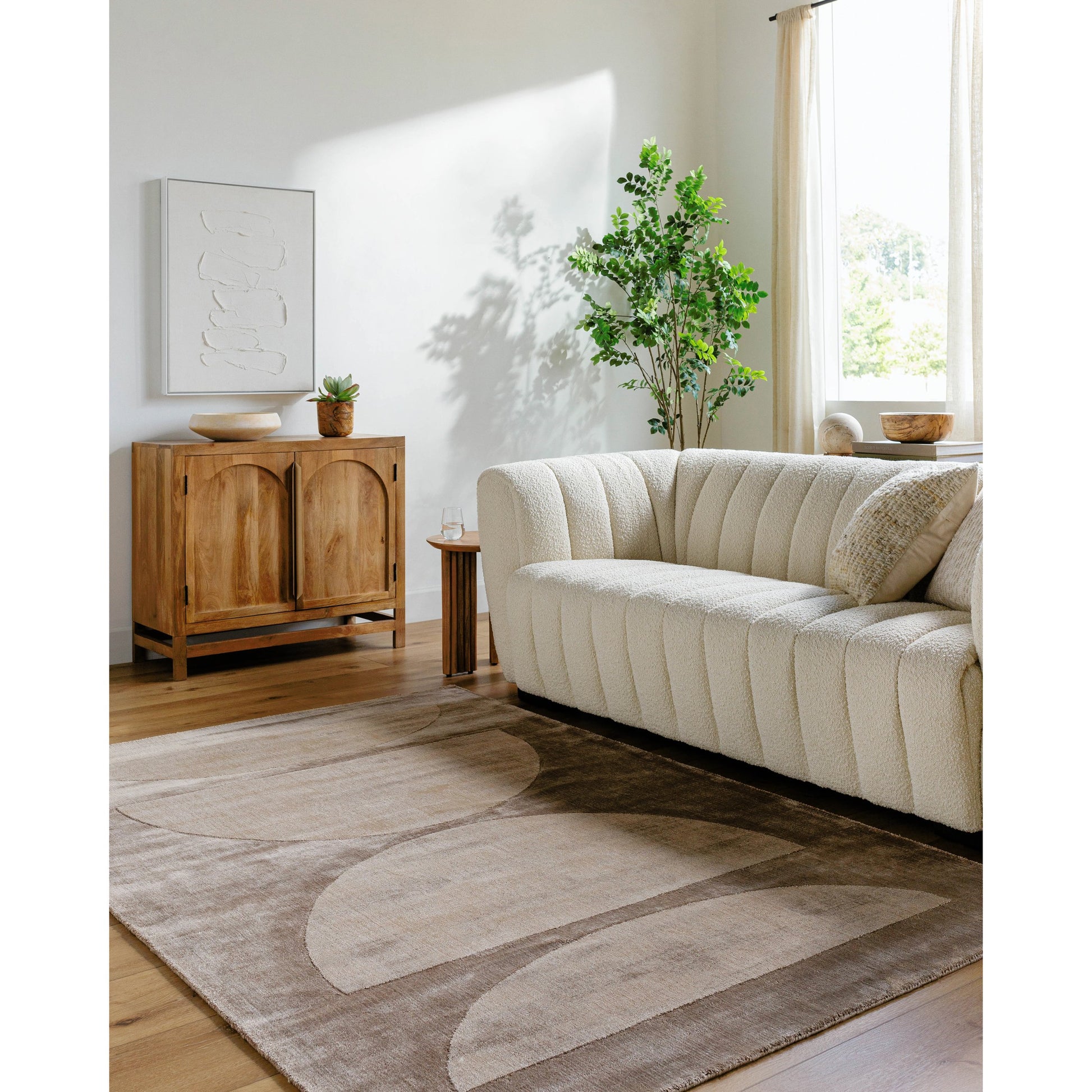 Pier Rug - 484702 by Surya in taupe, sandstone, mocha. Made from viscose in a unique style.