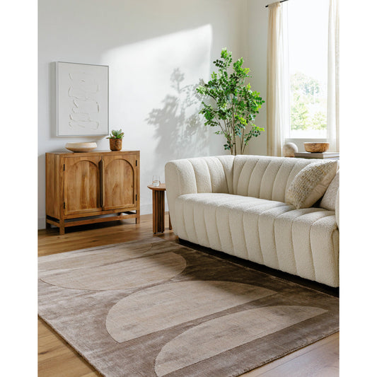Pier Rug - 484702 by Surya in grey, sage, metallic - silver, eggplant. Made from viscose in a unique style.
