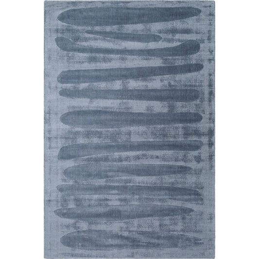 Pier Rug - 484713 by Surya in grey, medium grey, slate blue, metallic - silver. Made from viscose in a unique style.