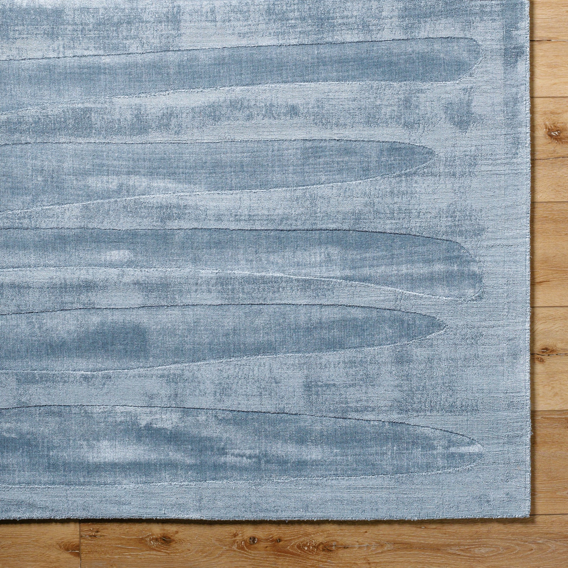 Pier Rug - 484713 by Surya in slate gray, charcoal, steel blue. Made from viscose in a unique style.