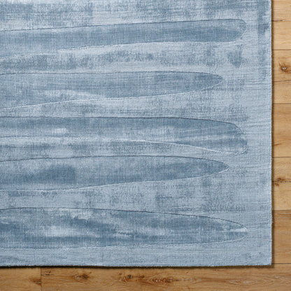 Pier Rug - 484713 by Surya in slate gray, charcoal, steel blue. Made from viscose in a unique style.