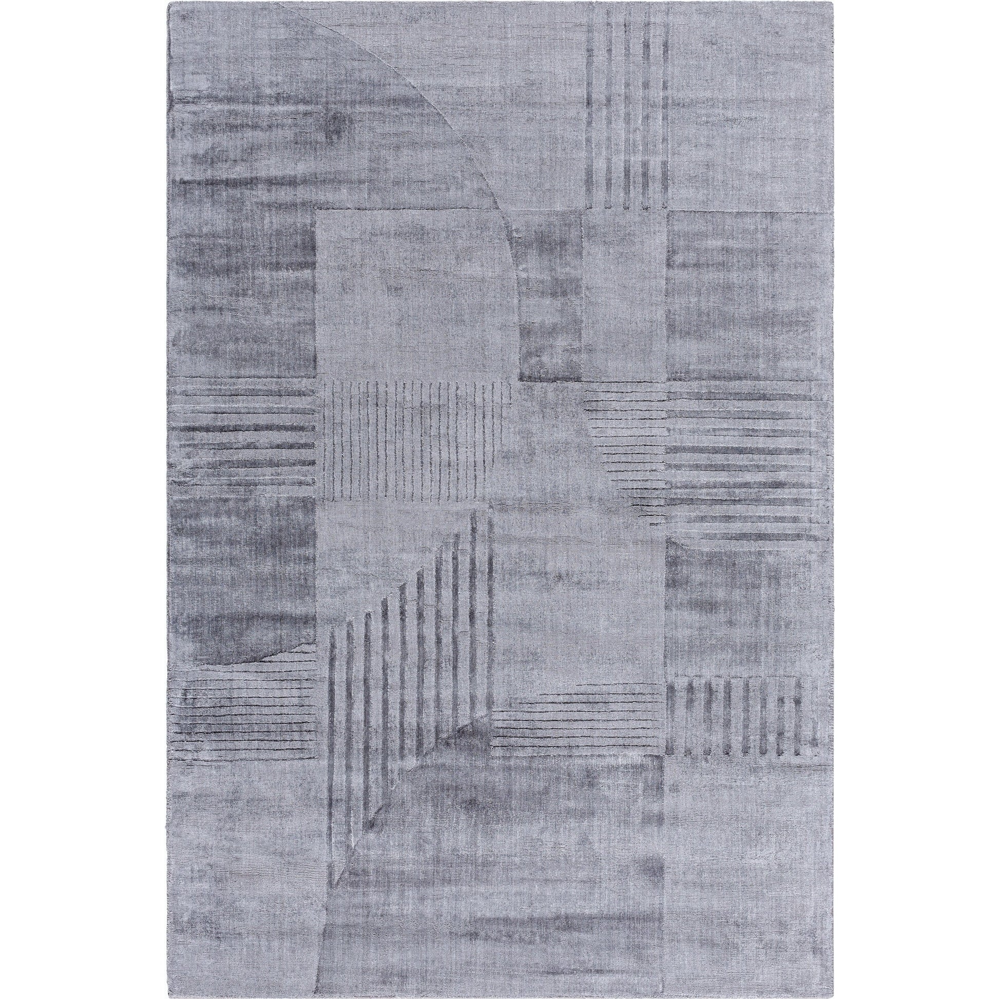 Pier Rug - 484724 by Surya in slate gray, charcoal, ash. Made from viscose in a unique style.