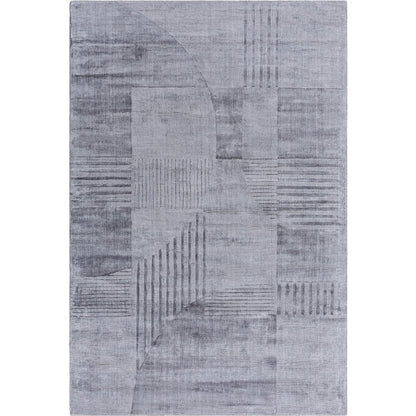 Pier Rug - 484724 by Surya in slate gray, charcoal, ash. Made from viscose in a unique style.