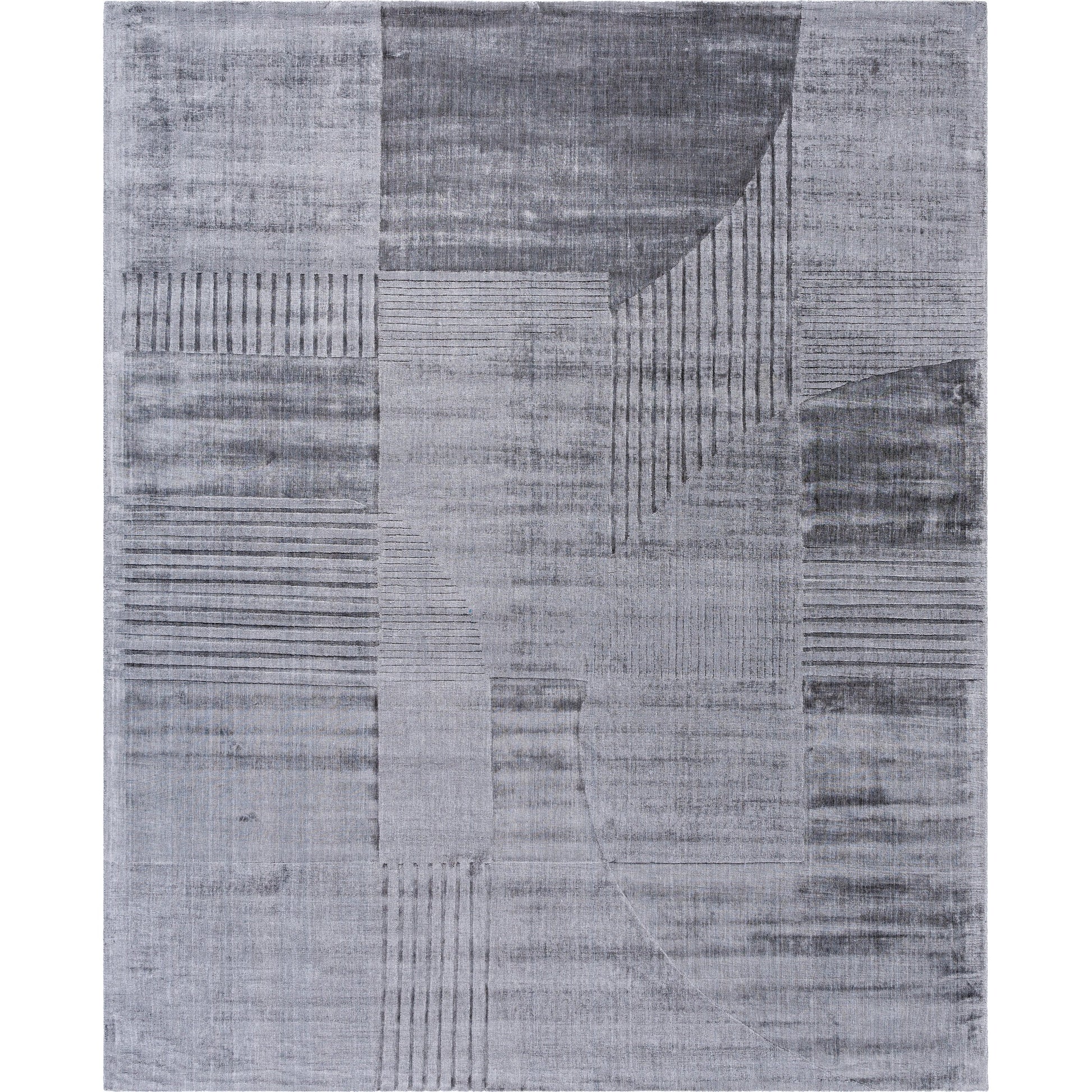Pier Rug - 484724 by Surya in slate gray, charcoal, ash. Made from viscose in a unique style.