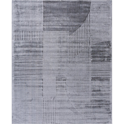 Pier Rug - 484724 by Surya in slate gray, charcoal, ash. Made from viscose in a unique style.