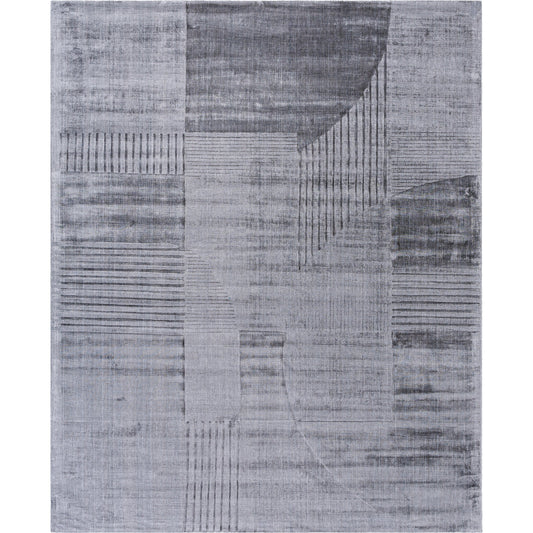 Pier Rug - 484724 by Surya in slate blue, slate, nickel. Made from viscose in a unique style.