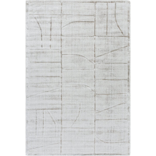 Pier Rug - 484735 by Surya in light silver, slate, silver. Made from viscose in a unique style.