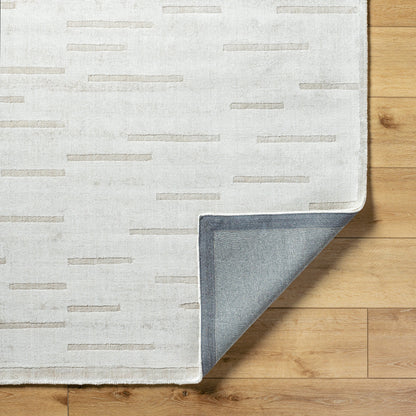 Pier Rug - 484746 by Surya in ivory, silver, light gray. Made from viscose in a unique style.