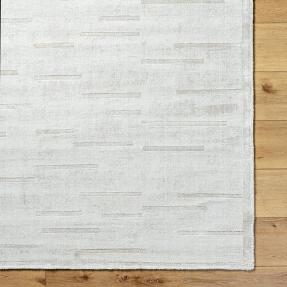 Pier Rug - 484746 by Surya in ivory, silver, light gray. Made from viscose in a unique style.
