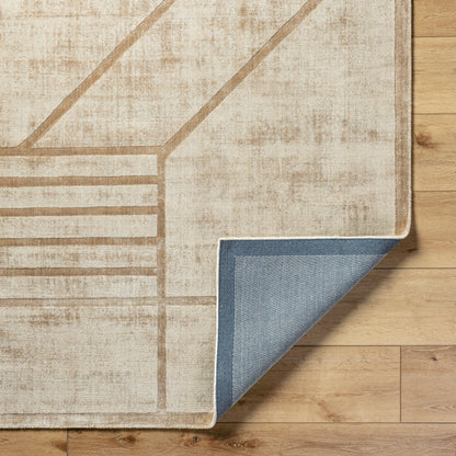 Pier Rug - 484757 by Surya in beige, sandstone, taupe. Made from viscose in a unique style.