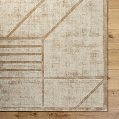 Pier Rug - 484757 by Surya in beige, sandstone, taupe. Made from viscose in a unique style.