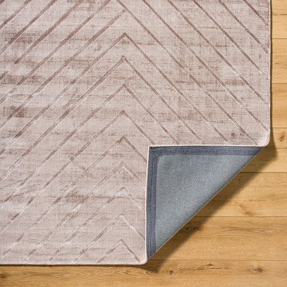 Pier PIE-2307 Rug by Surya in taupe, sandstone, beige. Made from viscose in a unique style.