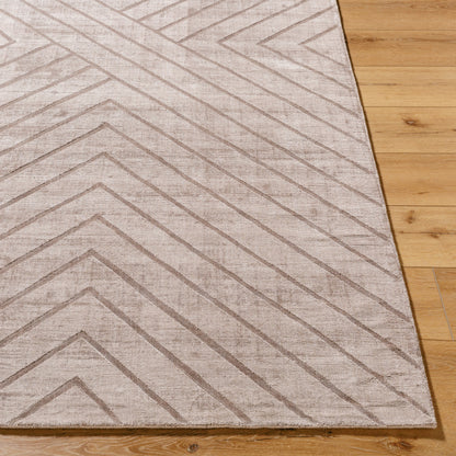 Pier Rug - 484768 by Surya in taupe, sandstone, beige. Made from viscose in a unique style.