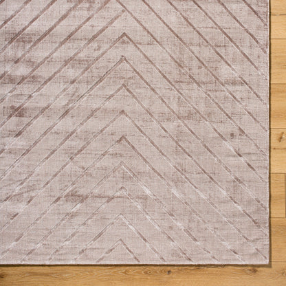 Pier PIE-2307 Rug by Surya in taupe, sandstone, beige. Made from viscose in a unique style.