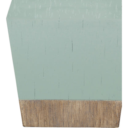 Pimm - 22417 by Livabliss in aqua, white and aqua, white. Made from linen in a modern style.
