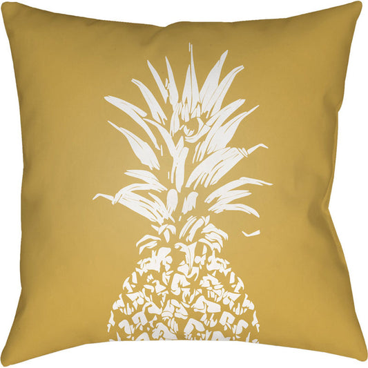 Pineapple Pillow - 25829 by Livabliss. Made from front: 100% polyester, back: 100% polyester in a coastal style.