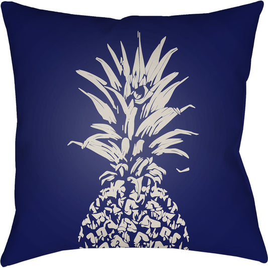 Pineapple Pillow - 25829 by Livabliss. Made from front: 100% polyester, back: 100% polyester in a coastal style.