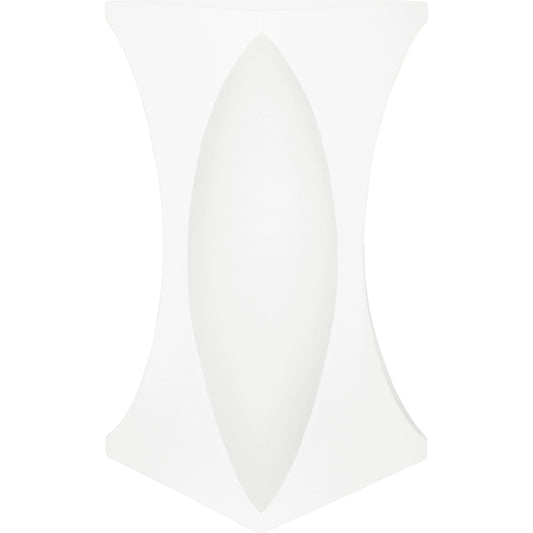 Pinto Occassional Table by Worlds Away in matte white lacquer. Made from unique in a modern style.