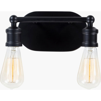 Pierre Wall Sconce - 24035 by Surya in black and painted, powder coated. Made from metal in a transitional style.