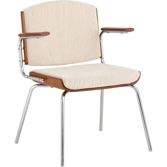 Nara Armchair by Pasargad Home in beige, brown. Made from metal, wood in a unique style.