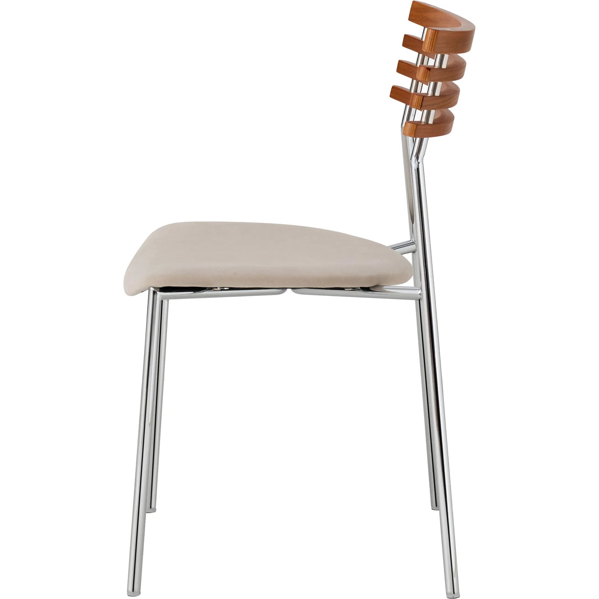 Saga Accent Chair (Set of 2) by Pasargad Home in silver, beige. Made from metal, wood in a traditional style.