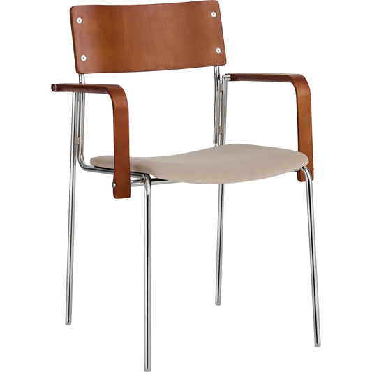 Kyoto Armchair (Set of 2) by Pasargad Home in beige, brown. Made from metal, wood in a unique style.