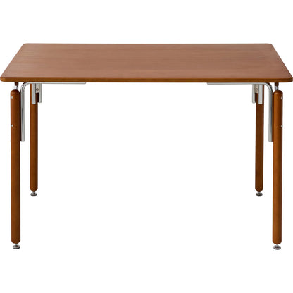 Kobe Dining Table by Pasargad Home in brown. Made from metal, wood in a traditional style.