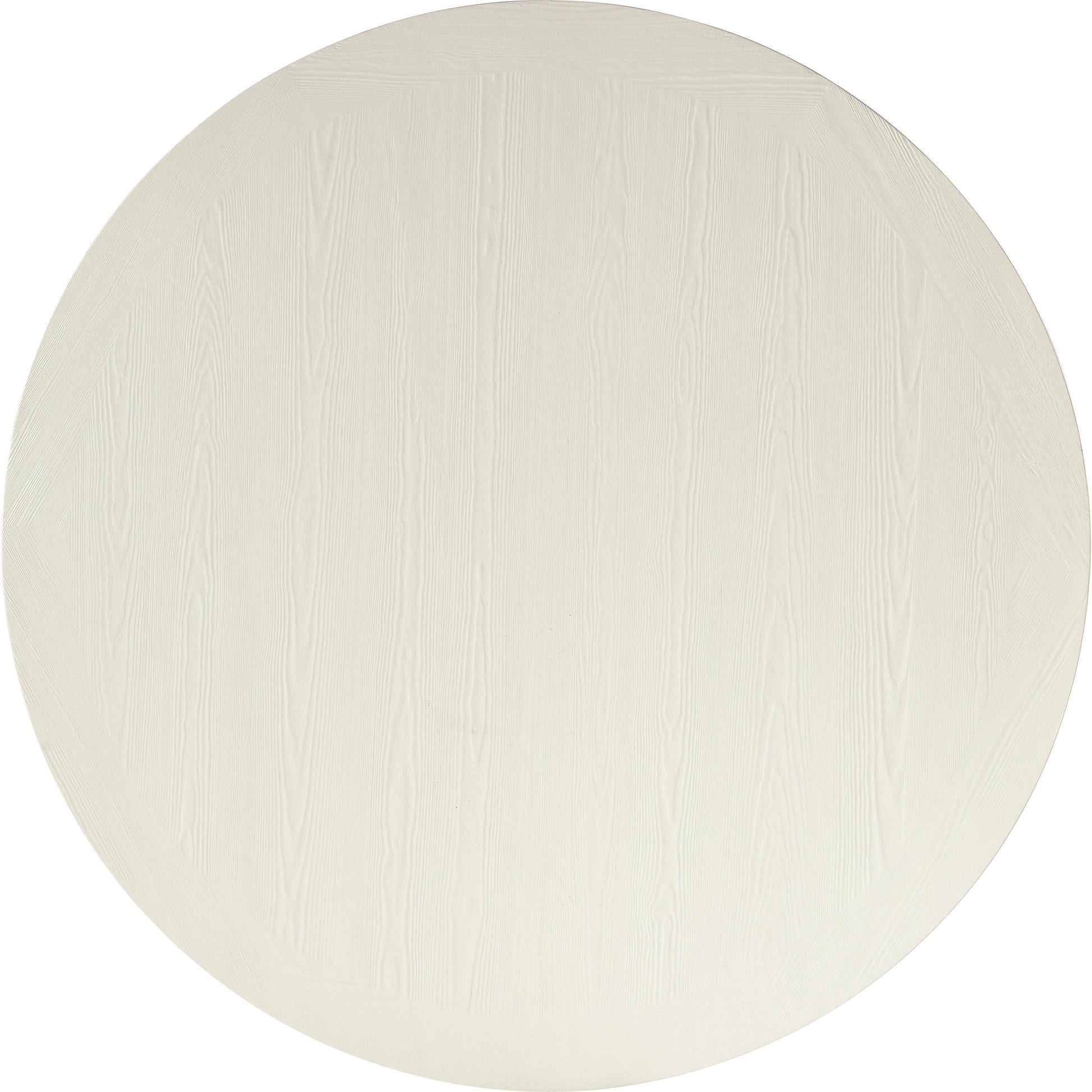 Serenity Laguna Round Dining Table by Hooker Furniture in shell, lagoon. Made from pine veneers, solid-wood edge top, resin in a modern style.