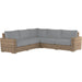 Havana Outdoor Sectional by Sunset West in tobacco. Made from resin wicker in a modern style.