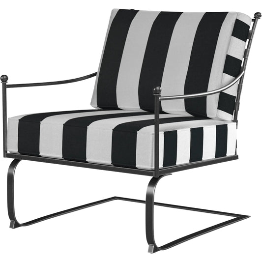 Provence Outdoor Club Rocker by Sunset West. Made from wrought iron in a modern style.