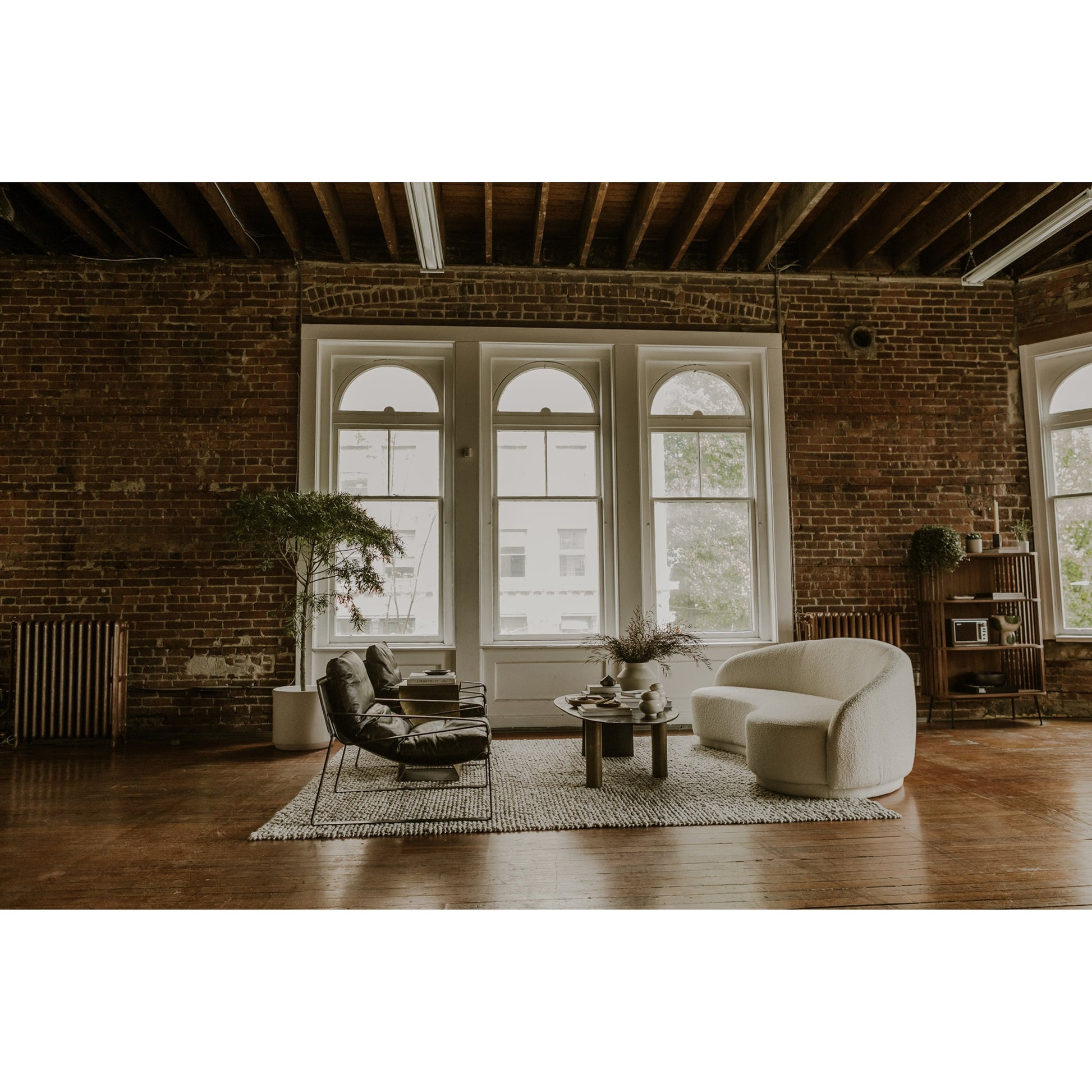 Connor Club Chair Open Road Leather by Moe's Home Collection. Made from upholstery: top-grain leather, iron frame, bonded leather cushion support, foam, feather fill in a modern style.