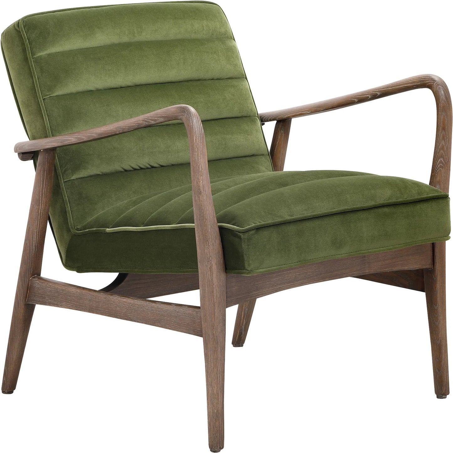 000 SI-2253582 | Primary Silo | Anderson Armchair by Moe's Home Collection in dark ivy velvet. Made from upholstery: 100% polyester fiber, ash wood frame, plywood, foam cushioning in a traditional style.