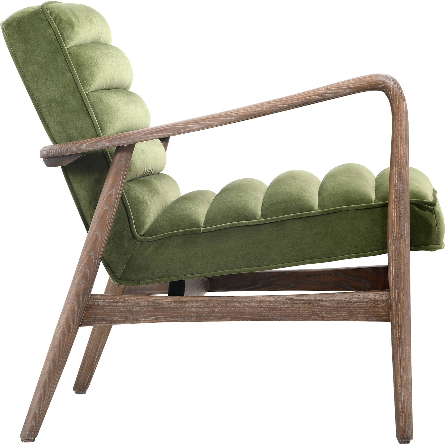 008 SI-2253582 | Additional Silo | Anderson Armchair by Moe's Home Collection in dark ivy velvet. Made from upholstery: 100% polyester fiber, ash wood frame, plywood, foam cushioning in a traditional style.