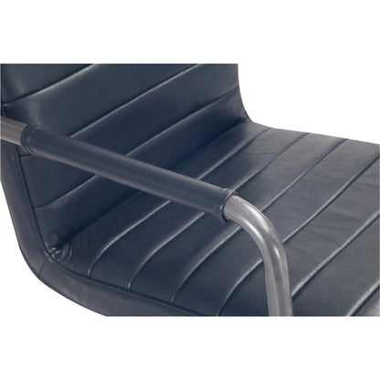 Roy Office Chair by Moe's Home Collection in na. Made from top grain leather, iron base, foam, plywood in a traditional style.