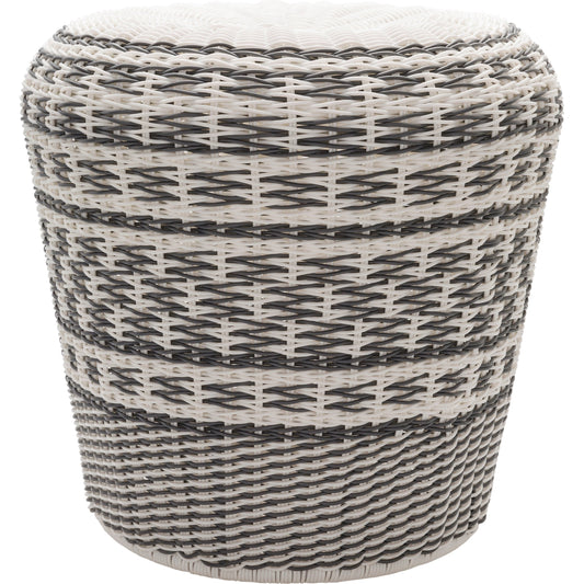 Parkdale Indoor/Outdoor by Surya in charcoal, white and paintedmattepainted. Made from 100% polyethylene in a eclectic & global style.