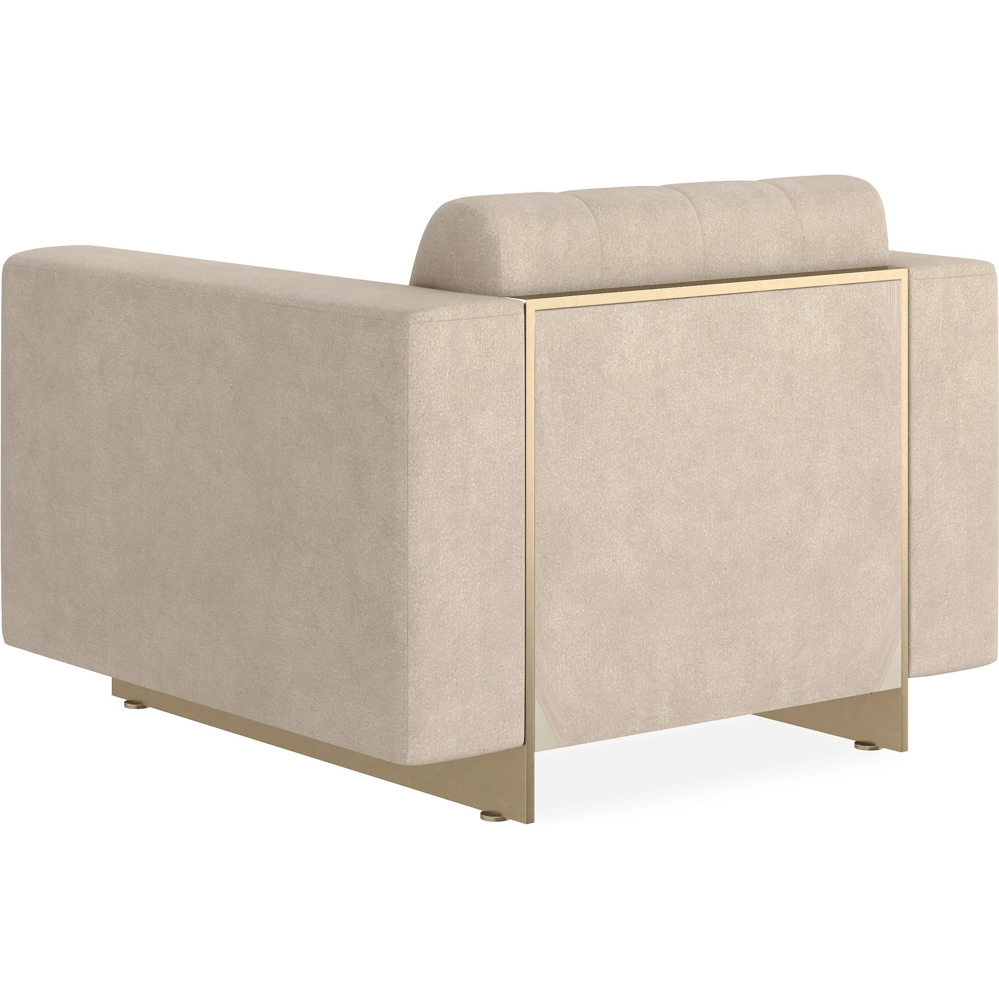 Well Balanced Chair by Caracole in moonstone and whisper of gold. Made from metal in a transitional style.