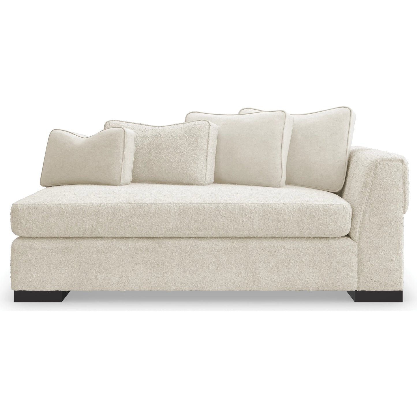 003 SI-2162963 | Additional Silo | Edge Raf Loveseat by Caracole in satin ebony. Made from birch in a modern style.